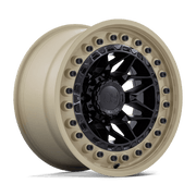 Black Rhino Hard Alloys ALPHA 17x9 Matte Black W/ Sand Lip 6x135 -12mm