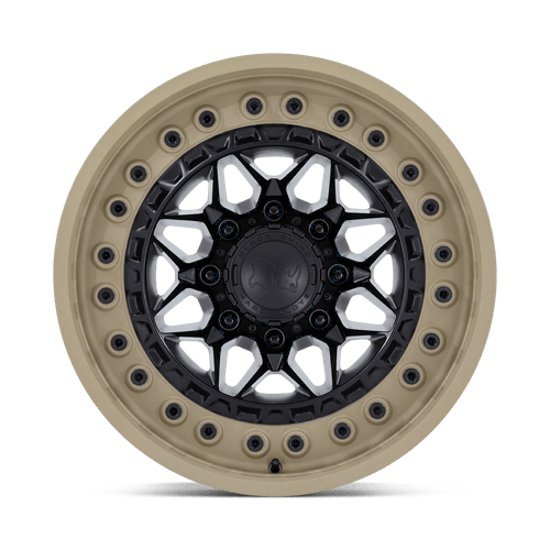 Black Rhino Hard Alloys ALPHA 17x9 Matte Black W/ Sand Lip 6x135 0mm