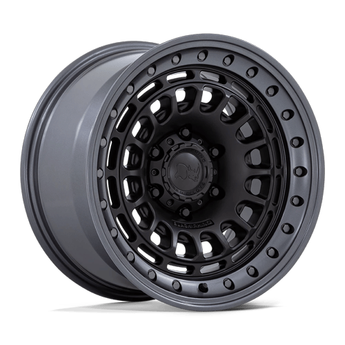 Black Rhino Hard Alloys BR014 SAHARA 17x9 Matte Black W/ Gunmetal Lip 6x135 0mm