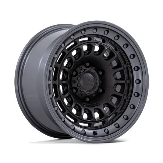 Black Rhino Hard Alloys BR014 SAHARA 17x9 Matte Black W/ Gunmetal Lip 6x135 0mm