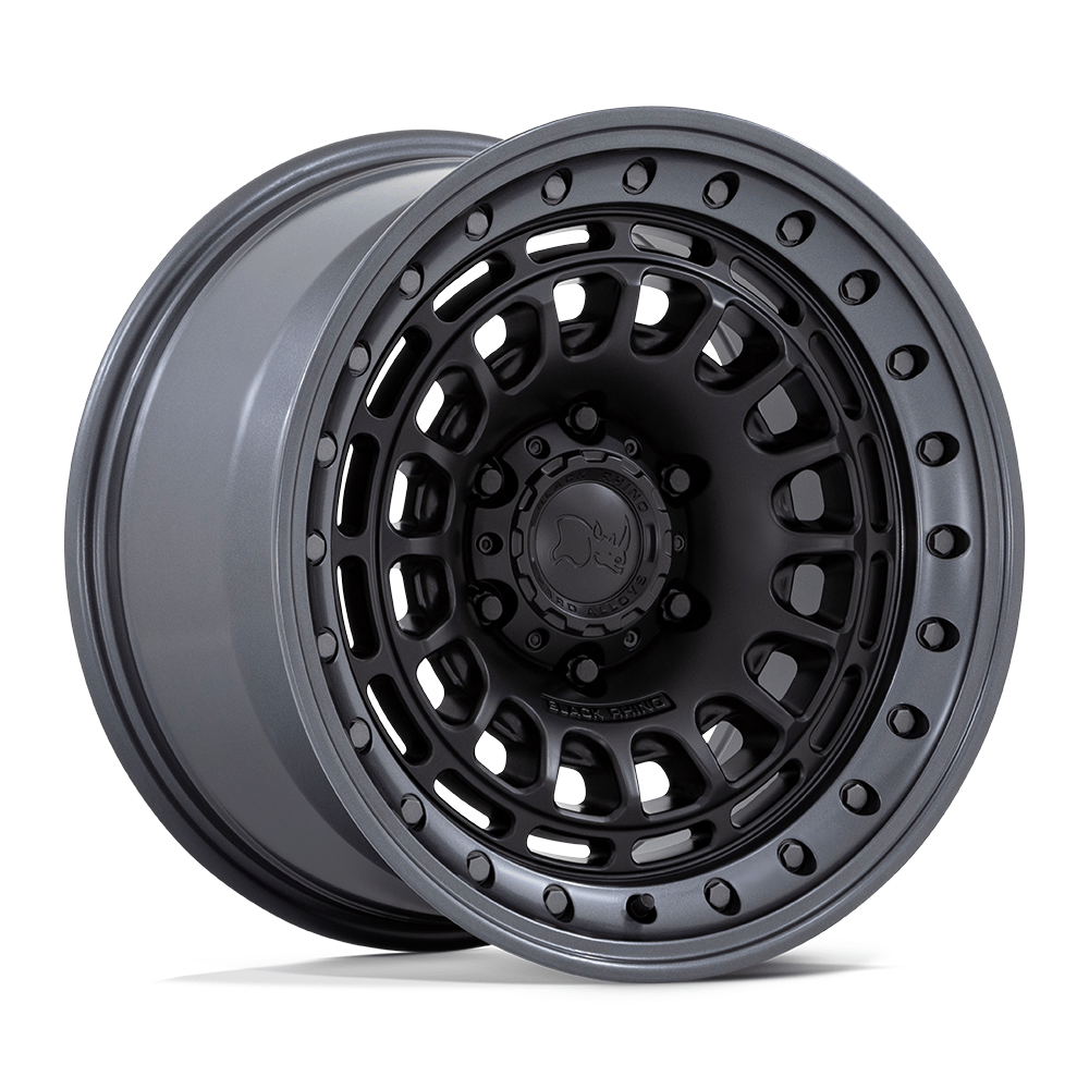 Black Rhino Hard Alloys BR014 SAHARA 17x9 Matte Black W/ Gunmetal Lip 6x135 0mm