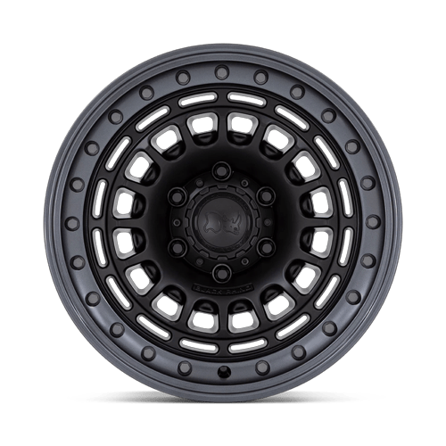 Black Rhino Hard Alloys BR014 SAHARA 17x9 Matte Black W/ Gunmetal Lip 6x135 0mm