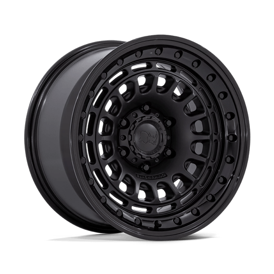 Black Rhino Hard Alloys BR014 SAHARA 17x9 Matte Black W/ Gloss Black Lip 6x135 -12mm