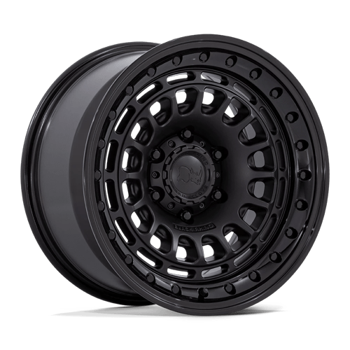 Black Rhino Hard Alloys BR014 SAHARA 17x9 Matte Black W/ Gloss Black Lip 6x135 0mm