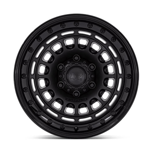Black Rhino Hard Alloys BR014 SAHARA 17x9 Matte Black W/ Gloss Black Lip 6x135 0mm