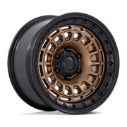 Black Rhino Hard Alloys BR014 SAHARA 17x9 Matte Bronze W Gloss Black Lip 6x135 -12mm