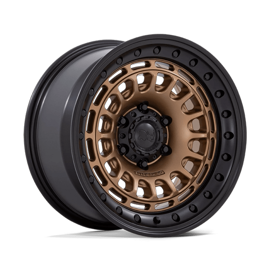 Black Rhino Hard Alloys BR014 SAHARA 17x9 Matte Bronze W Gloss Black Lip 6x135 -12mm