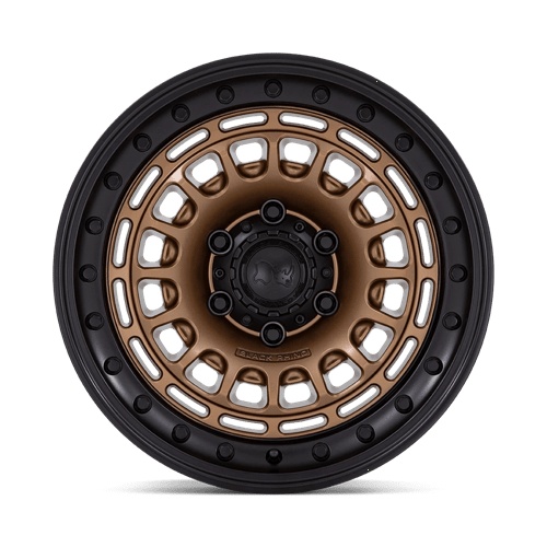 Black Rhino Hard Alloys BR014 SAHARA 17x9 Matte Bronze W Gloss Black Lip 6x135 -12mm