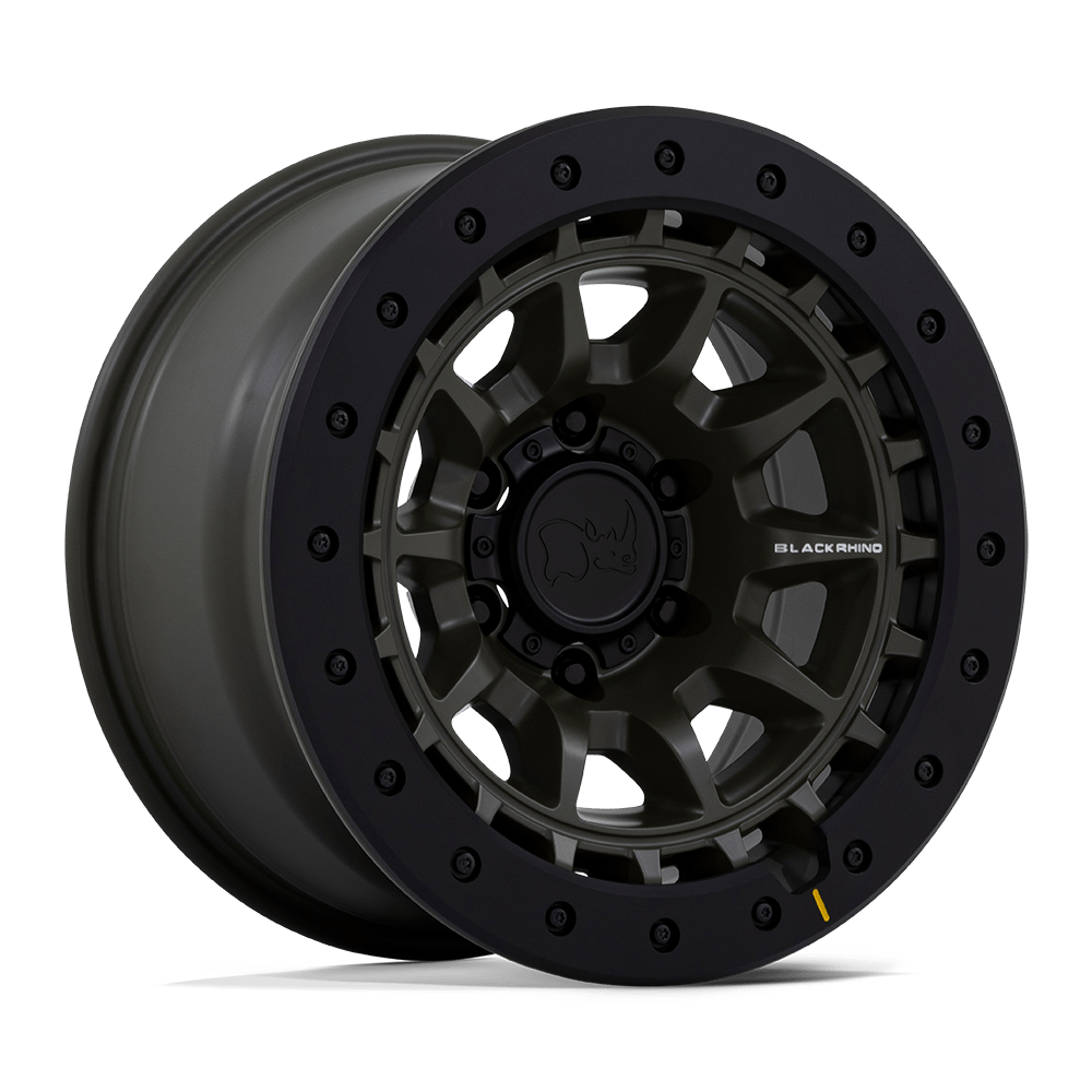 Black Rhino Hard Alloys BR016 TUSK 17x8.5 Olive Drab Green 6x135 -10mm