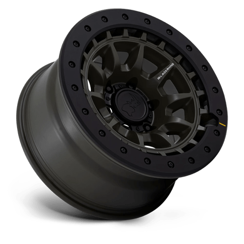 Black Rhino Hard Alloys BR016 TUSK 17x8.5 Olive Drab Green 6x135 -10mm
