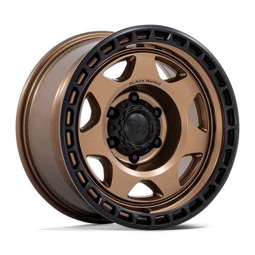 Black Rhino Hard Alloys BR018 VOYAGER 17x8.5 Matte Bronze W/ M-Black Lip 6x135 -10mm