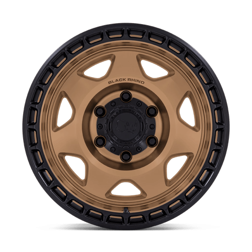 Black Rhino Hard Alloys BR018 VOYAGER 17x8.5 Matte Bronze W/ M-Black Lip 6x135 -10mm