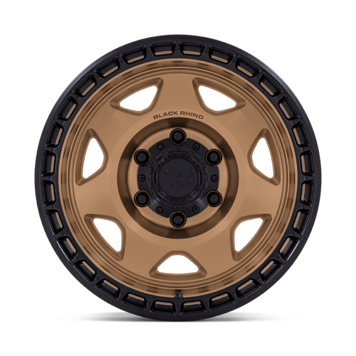 Black Rhino Hard Alloys BR018 VOYAGER 17x8.5 Matte Bronze W/ M-Black Lip 6x135 -10mm