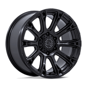 Black Rhino Hard Alloys BR020 DIAMONDBACK 17x8.5 Matte Black 5x114.3 25mm