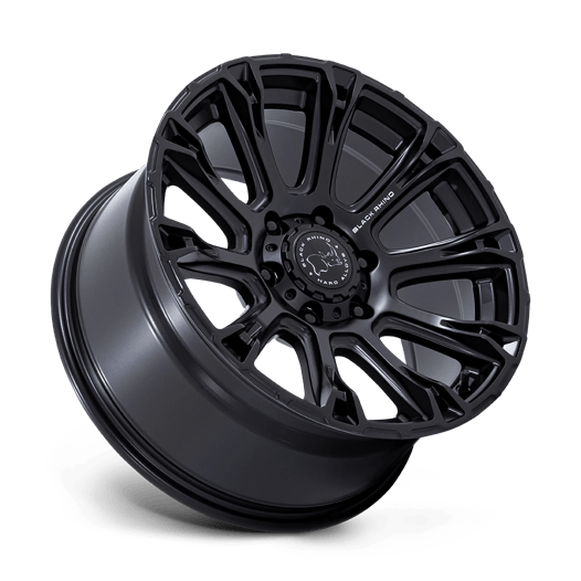 Black Rhino Hard Alloys BR020 DIAMONDBACK 17x9 Matte Black 6x135 12mm