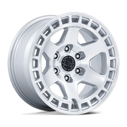 Black Rhino Hard Alloys BR022 BAHARI 17x8.5 Gloss Silver W/ Machined Face 5x114.3 25mm