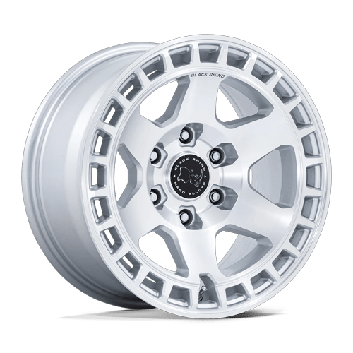 Black Rhino Hard Alloys BR022 BAHARI 17x9 Gloss Silver W/ Machined Face 6x135 40mm