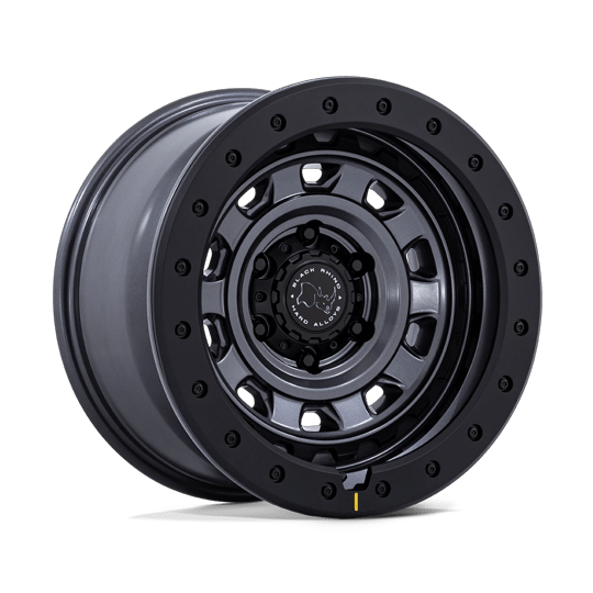 Black Rhino Hard Alloys BR023 XPLORER 17x9 Matte Gunmetal W/ Matte Blk-Lp 6x135 1mm