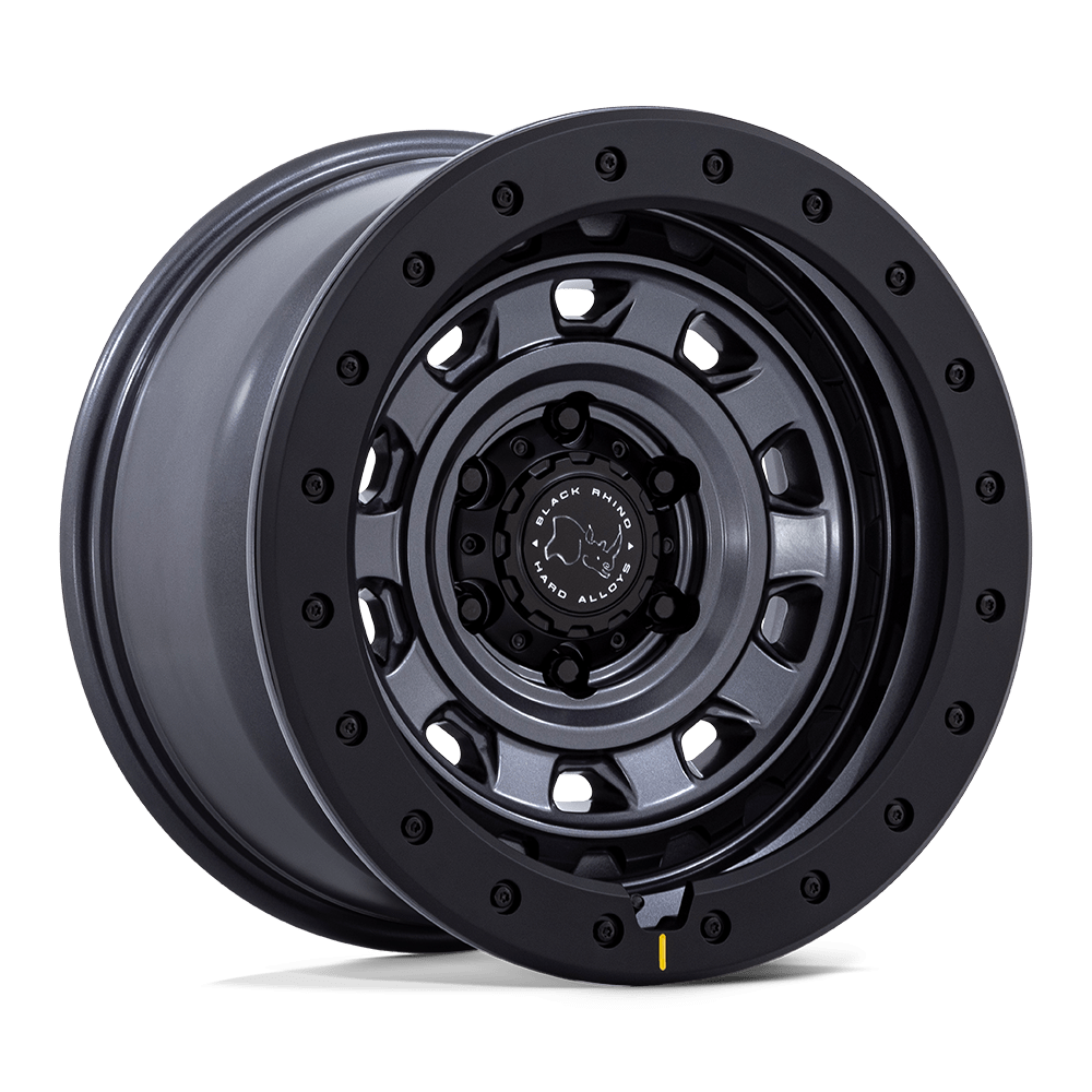 Black Rhino Hard Alloys BR023 XPLORER 17x9 Matte Gunmetal W/ Matte Blk-Lp 6x135 12mm