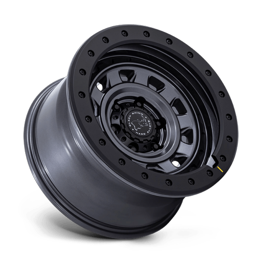 Black Rhino Hard Alloys BR023 XPLORER 17x9 Matte Gunmetal W/ Matte Blk-Lp 6x135 1mm