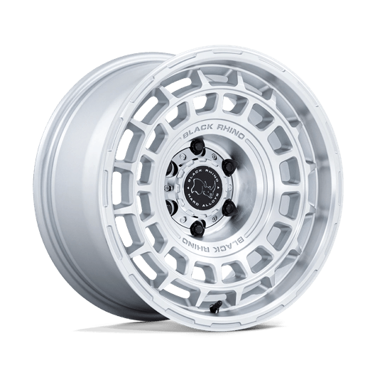 Black Rhino Hard Alloys BR024 AWOL 17x8.5 Silver W/ Machined Face 5x114.3 25mm