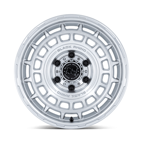 Black Rhino Hard Alloys BR024 AWOL 17x8.5 Silver W/ Machined Face 6x135 10mm