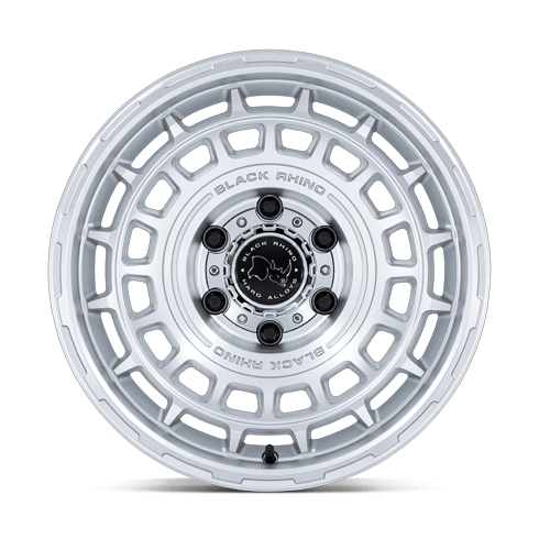 Black Rhino Hard Alloys BR024 AWOL 17x8.5 Silver W/ Machined Face 6x135 25mm