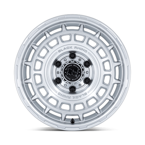 Black Rhino Hard Alloys BR024 AWOL 17x8.5 Silver W/ Machined Face 6x135 25mm