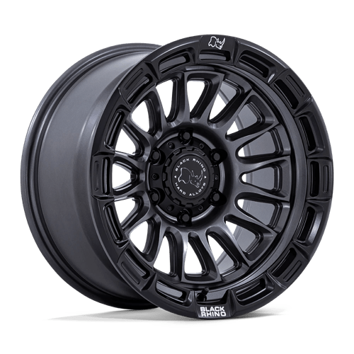 Black Rhino Hard Alloys BR025 RIVAL 17x8.5 Matte Gunmetal W/ Matte Blk-Lp 6x135 25mm