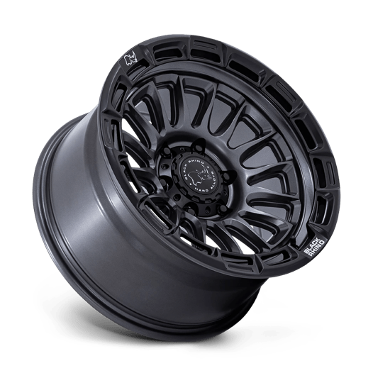Black Rhino Hard Alloys BR025 RIVAL 17x8.5 Matte Gunmetal W/ Matte Blk-Lp 6x135 10mm