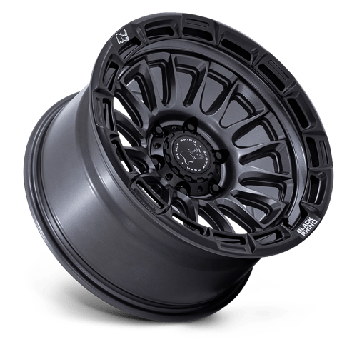 Black Rhino Hard Alloys BR025 RIVAL 17x8.5 Matte Gunmetal W/ Matte Blk-Lp 6x135 25mm