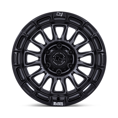 Black Rhino Hard Alloys BR025 RIVAL 17x9 Matte Gunmetal W/ Matte Blk-Lp 6x135 -12mm