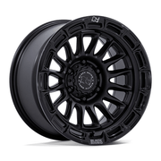 Black Rhino Hard Alloys BR025 RIVAL 17x8.5 Matte Black W/ Gloss Blk-Lp 6x135 10mm