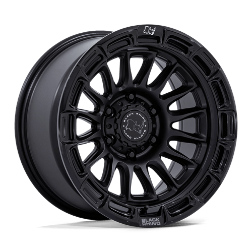 Black Rhino Hard Alloys BR025 RIVAL 17x8.5 Matte Black W/ Gloss Blk-Lp 6x135 10mm