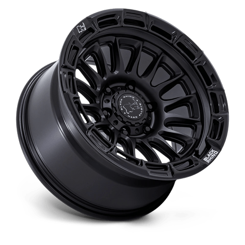 Black Rhino Hard Alloys BR025 RIVAL 17x9 Matte Black W/ Gloss Blk-Lp 6x135 1mm