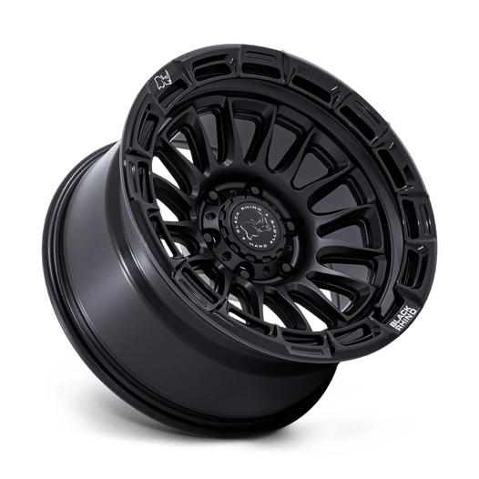 Black Rhino Hard Alloys BR025 RIVAL 17x8.5 Matte Black W/ Gloss Blk-Lp 6x135 10mm