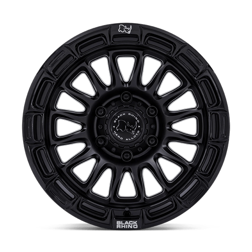 Black Rhino Hard Alloys BR025 RIVAL 17x8.5 Matte Black W/ Gloss Blk-Lp 5x114.3 25mm