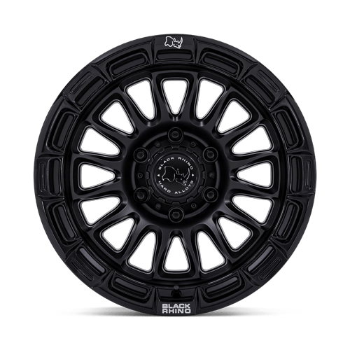 Black Rhino Hard Alloys BR025 RIVAL 17x8.5 Matte Black W/ Gloss Blk-Lp 6x135 10mm
