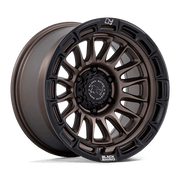 Black Rhino Hard Alloys BR025 RIVAL 17x9 Burnt Bronze W/ Matte Blk-Lp 6x135 -12mm