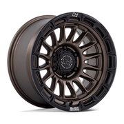 Black Rhino Hard Alloys BR025 RIVAL 17x9 Burnt Bronze W/ Matte Blk-Lp 6x135 1mm