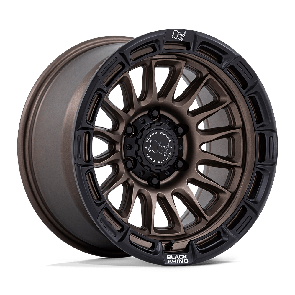 Black Rhino Hard Alloys BR025 RIVAL 17x9 Burnt Bronze W/ Matte Blk-Lp 6x135 -12mm