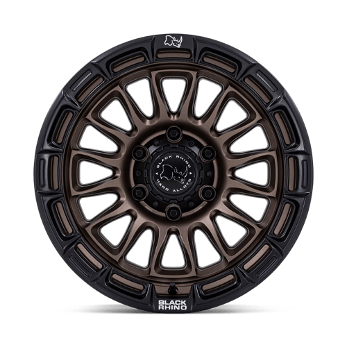 Black Rhino Hard Alloys BR025 RIVAL 17x9 Burnt Bronze W/ Matte Blk-Lp 6x135 -12mm