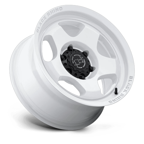 Black Rhino Hard Alloys BR031 SOL 17x8.5 Gloss White 6x135 0mm