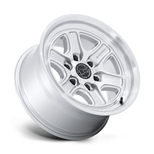 Black Rhino Hard Alloys BR032 ECHO 18x9 Gloss Silver W/ Machined Face 6x135 12mm