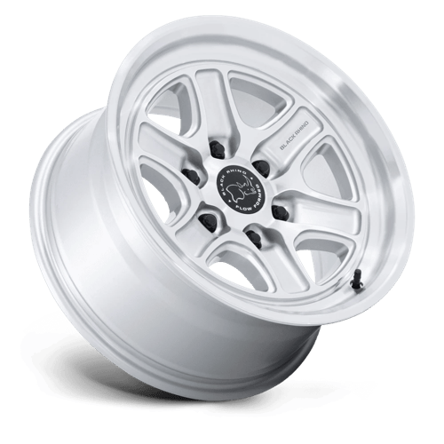 Black Rhino Hard Alloys BR032 ECHO 17x8.5 Gloss Silver W/ Machined Face 6x135 0mm