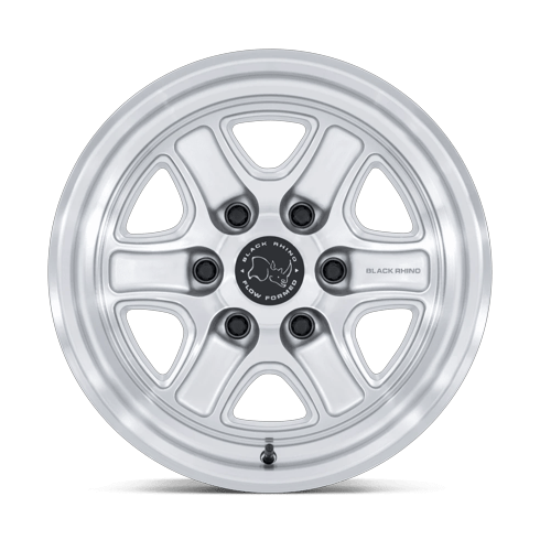 Black Rhino Hard Alloys BR032 ECHO 18x9 Gloss Silver W/ Machined Face 6x135 12mm