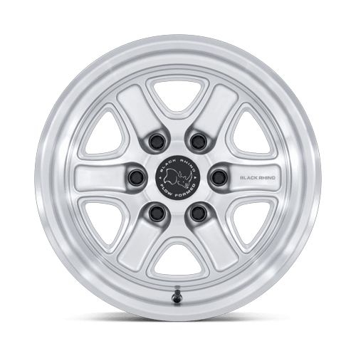 Black Rhino Hard Alloys BR032 ECHO 17x8.5 Gloss Silver W/ Machined Face 6x135 0mm
