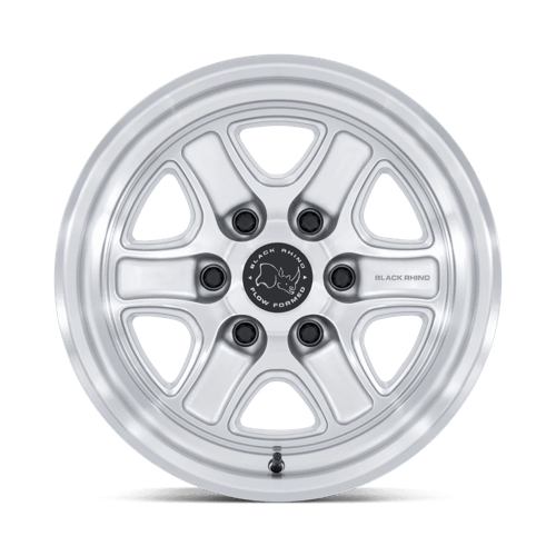Black Rhino Hard Alloys BR032 ECHO 17x8.5 Gloss Silver W/ Machined Face 6x135 25mm