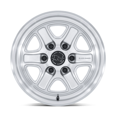 Black Rhino Hard Alloys BR032 ECHO 17x8.5 Gloss Silver W/ Machined Face 6x135 25mm