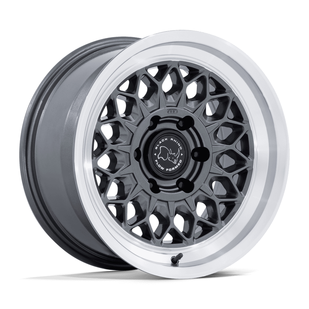 Black Rhino Hard Alloys BR034 GRAZ 17x8.5 Gloss Gunmetal W/ Machined Lip 6x135 0mm